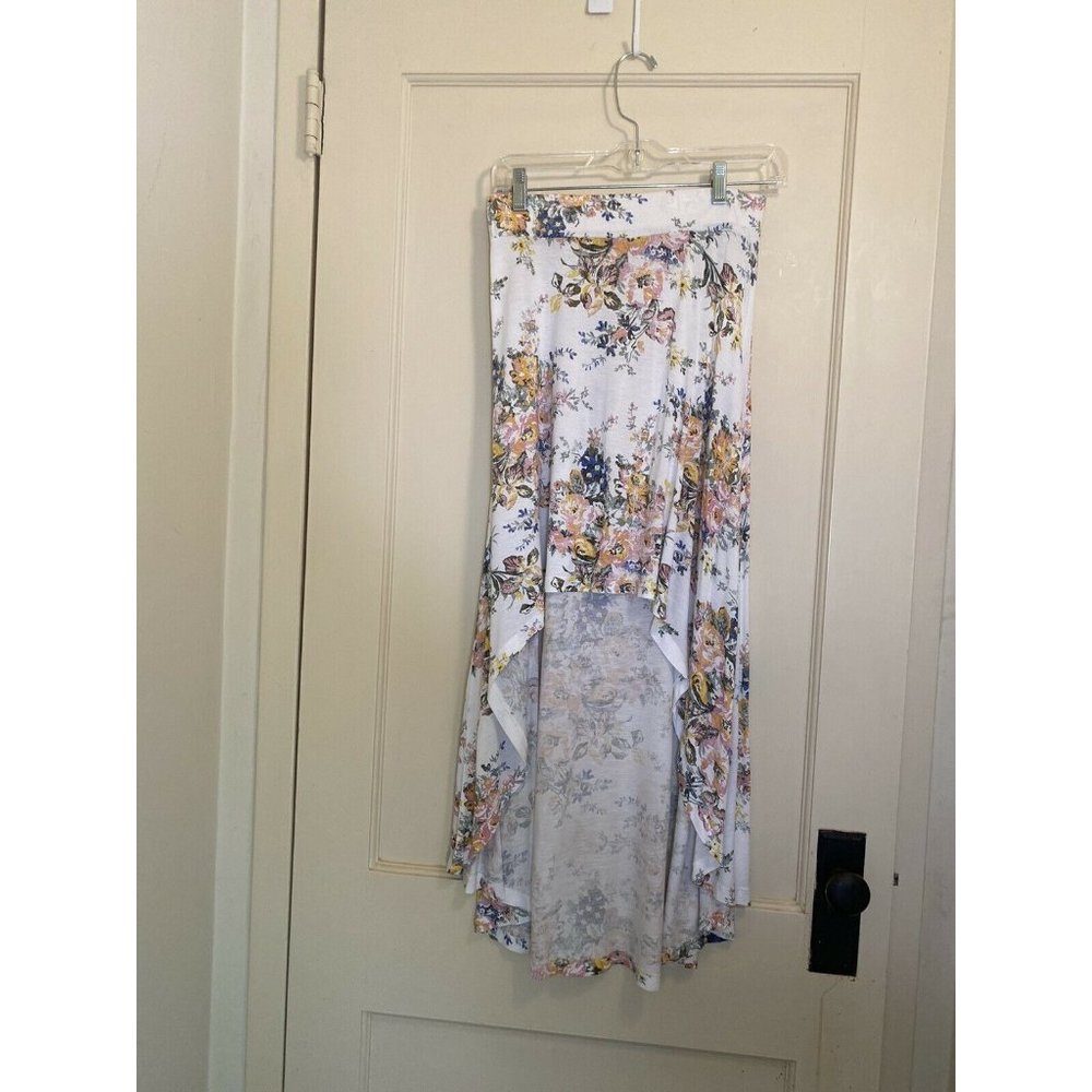 Billabong Women High-Low Floral Maxi Skirt Sz S Viscose - Picture 9 of 9